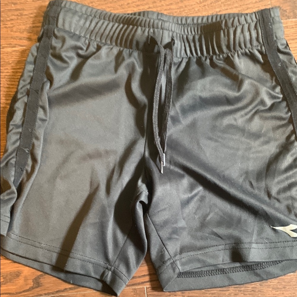 Diadora Black Athletic Shorts for Girls
